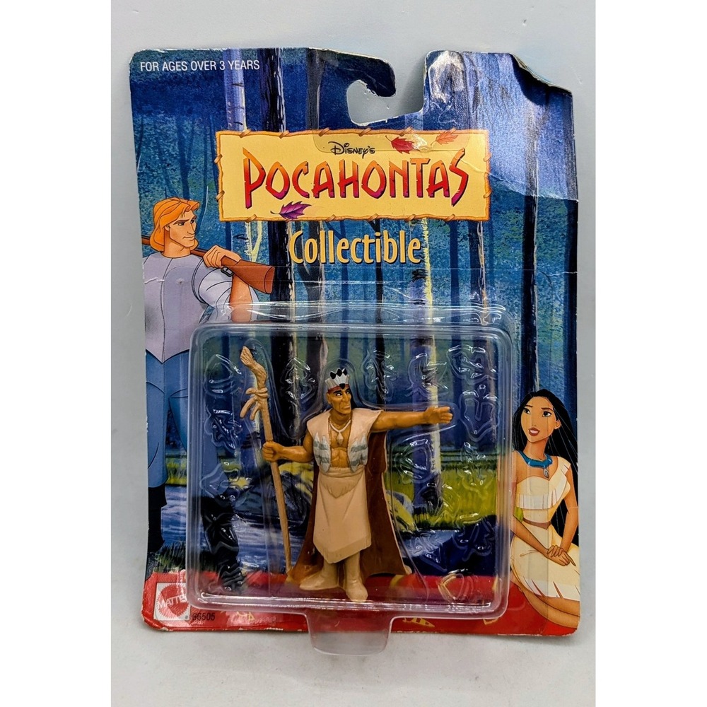 1995 Mattel Disney's Pocahontas Chief Powhatan 3.5" Collectible PVC Figure